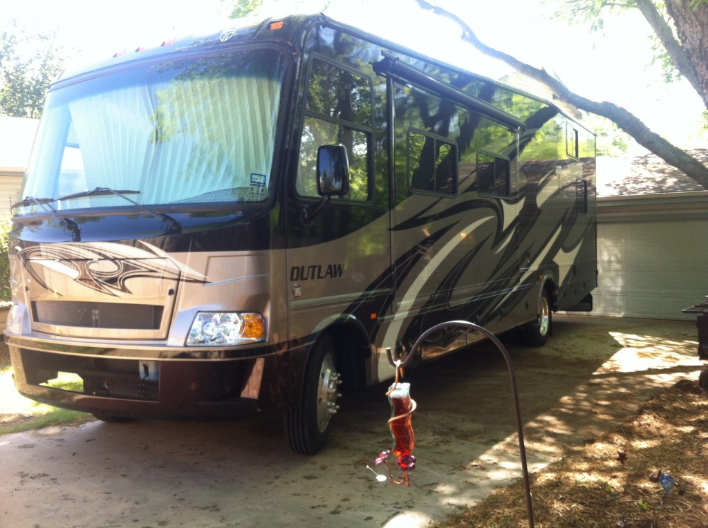 The Thor Outlaw is a big motorhome, but it boasts a 10-foot garage.